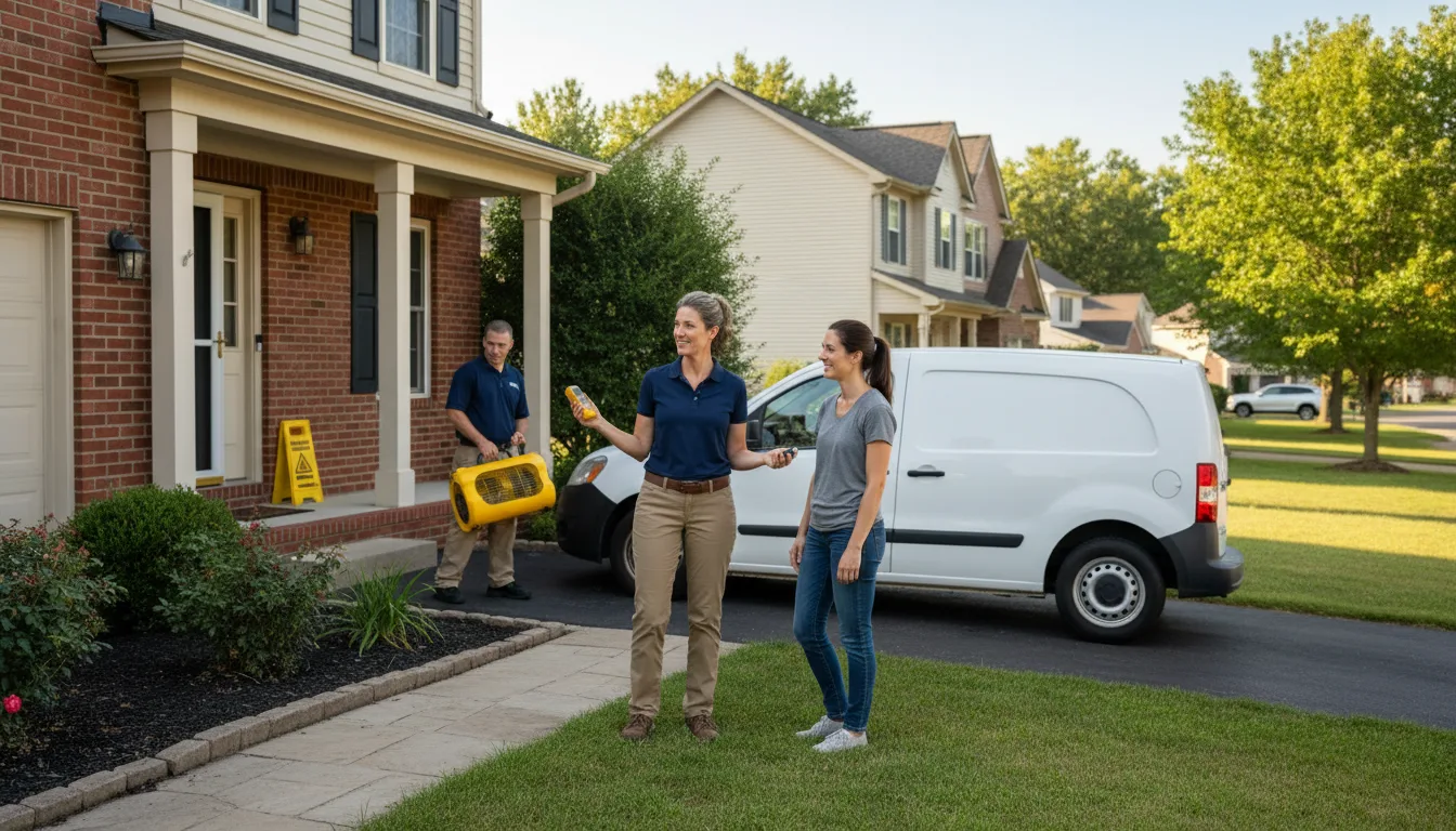 Water restoration image for Water Damage & Restoration Services in Glenwood, AL